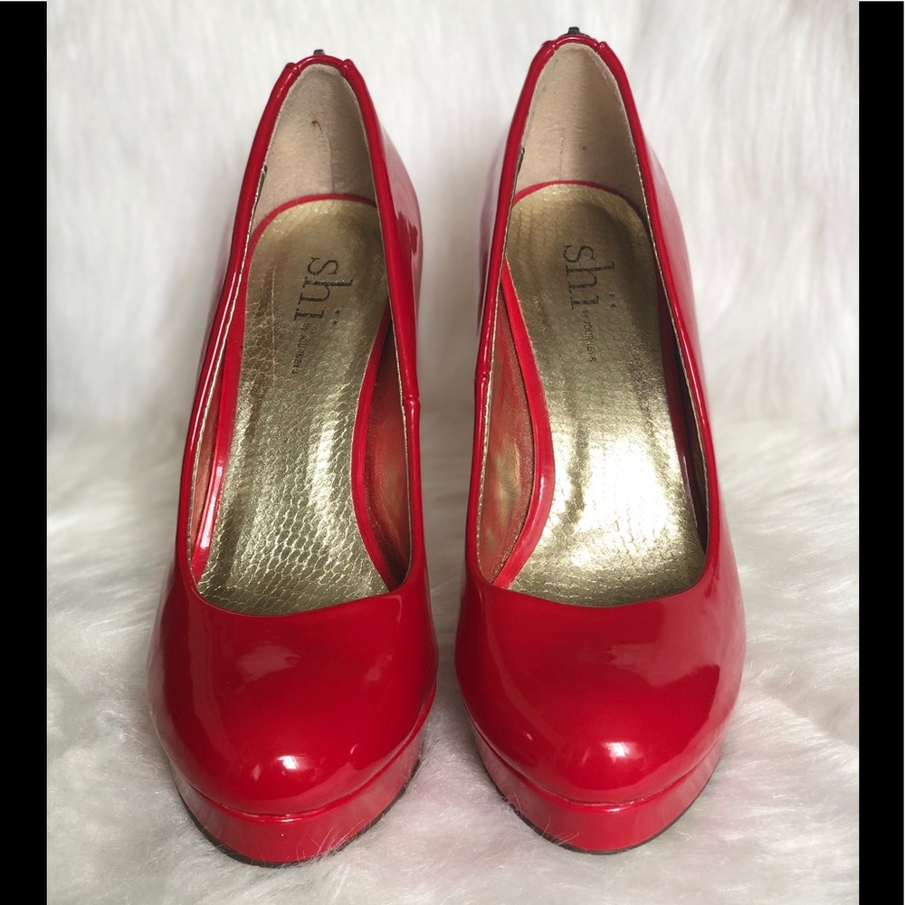 Red Patent leather Baby Doll Shoes